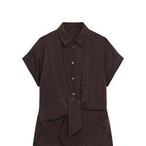 Zara Dark Brown Women's Blouse